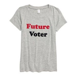 Nordstrom 1901 Girls' Grey Future Voter Graphic T-Shirt